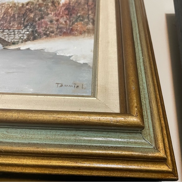 Original Framed Oil on Canvas Painting by Tommie L - Picture 2 of 7